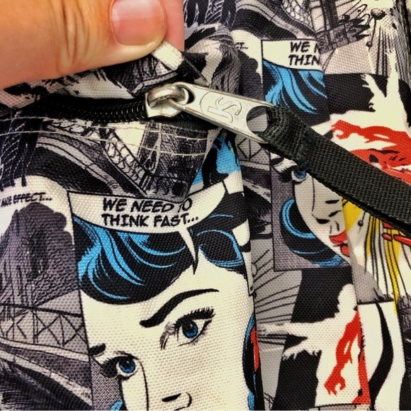 💥REAR Jansport Comic Pop Print Backpack Bold Comic Retro Graphic. - Picture 3 of 13